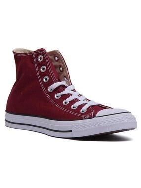 Converse All Star Chuck Taylor Hi Top Lace Up unisex Sneakers In Maroon W9 M7